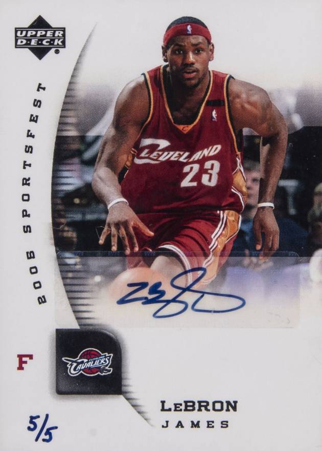 2005 Upper Deck Sportsfest LeBron James #NBA1 Basketball Card