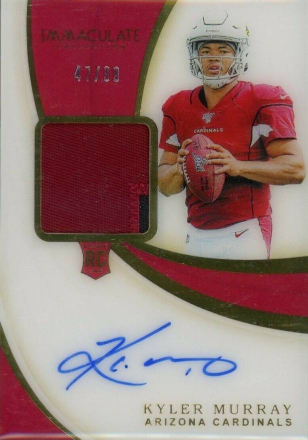 2019 Panini Immaculate Collection  Kyler Murray #102 Football Card