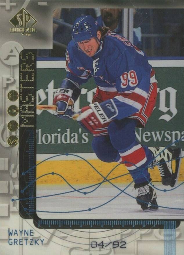 1998 SP Authentic Stat Masters Wayne Gretzky #S28 Hockey Card