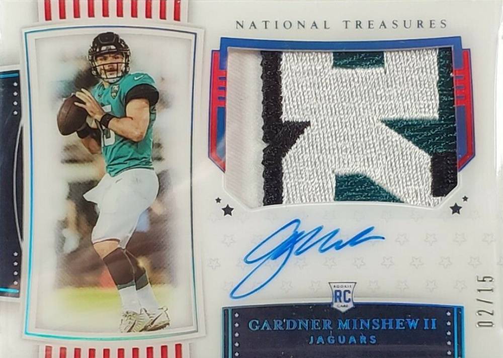 2019 Panini National Treasures Gardner Minshew II #198 Football Card