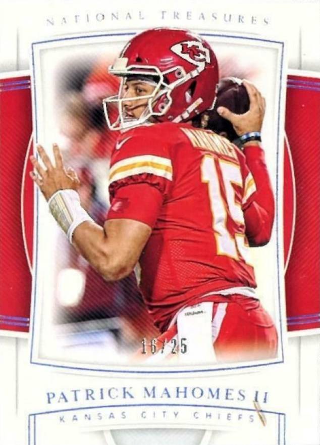 2019 Panini National Treasures Patrick Mahomes II #8 Football Card