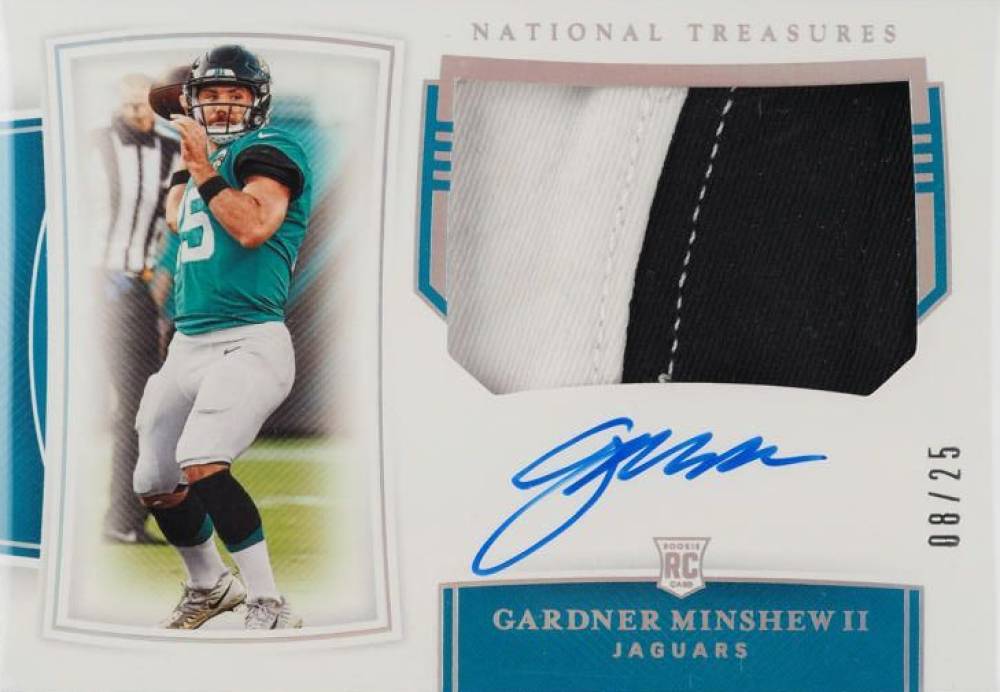 2019 Panini National Treasures Gardner Minshew II #198 Football Card