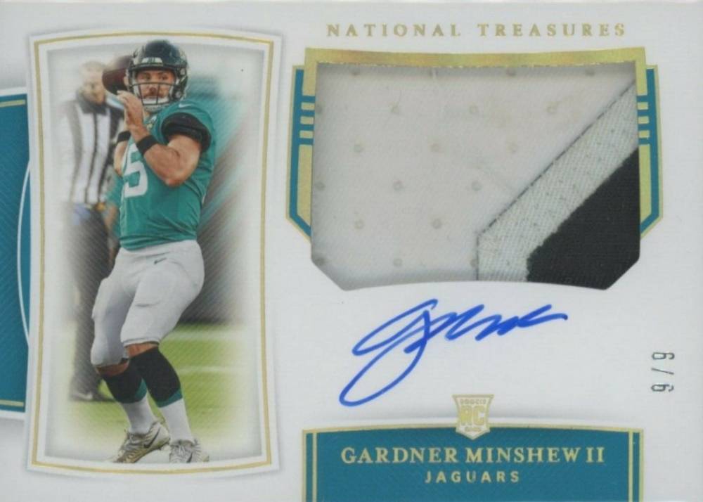 2019 Panini National Treasures Gardner Minshew II #198 Football Card