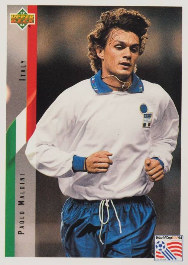 1994 Upper Deck World Cup Soccer Paolo Maldini #150 Soccer Card