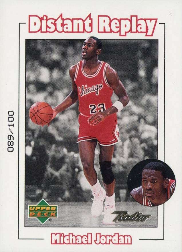 1999 Upper Deck Retro Distant Replay Michael Jordan #D1 Basketball Card