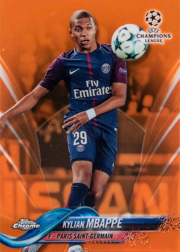 2017 Topps Chrome UEFA Champions League Kylian Mbappe #41 Soccer Card