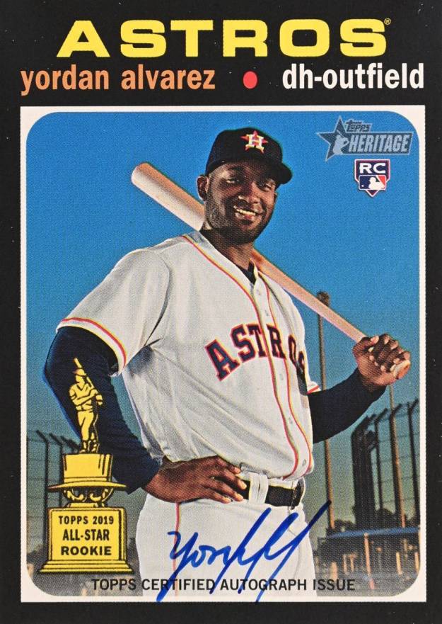 2020 Topps Heritage Real One Autograph Yordan Alvarez #YA Baseball Card