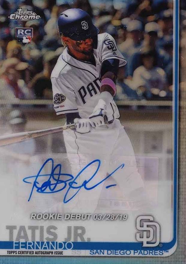 2019 Topps Chrome Update Rookie Debut Autograph Fernando Tatis Jr. #FT Baseball Card