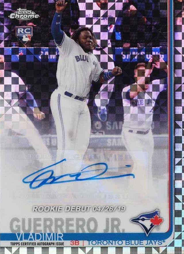 2019 Topps Chrome Update Rookie Debut Autograph Vladimir Guerrero Jr. #VG Baseball Card