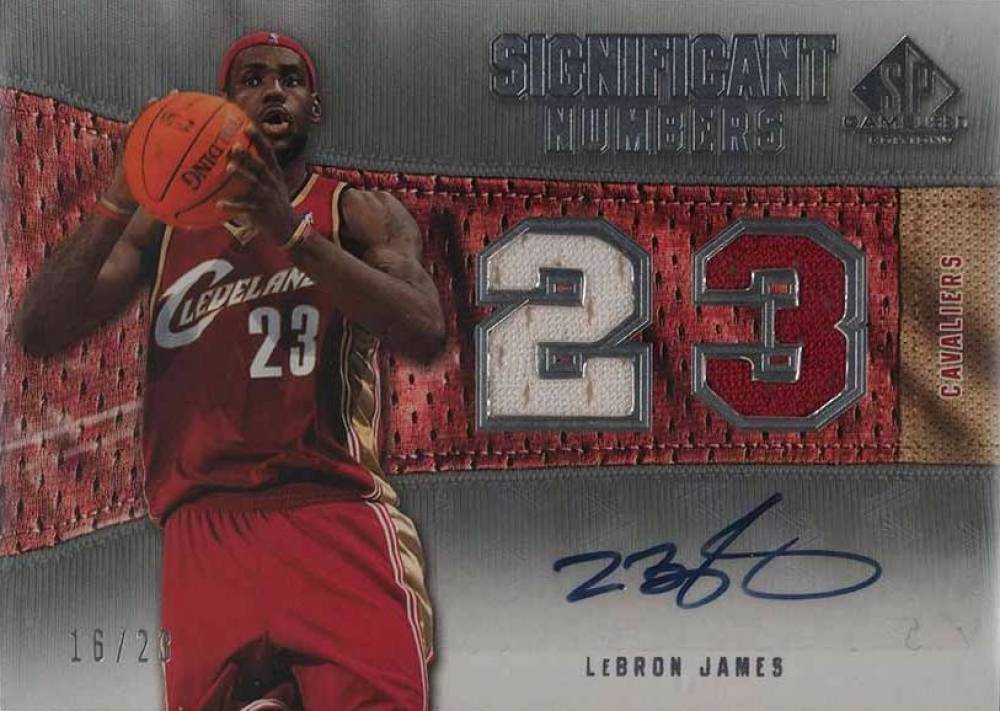 2007 SP Game Used Significant Numbers LeBron James #SNALJ2 Basketball Card