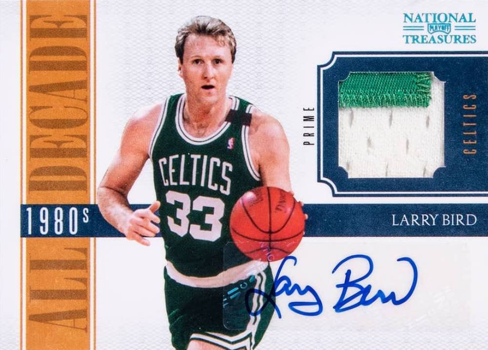 2019 Playoff National Treasures All Decade Larry Bird #10 Basketball Card