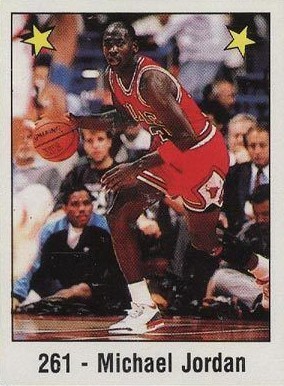 1988 Panini Spanish Sticker Michael Jordan #261 Basketball Card