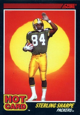 1990 Score Hot Card Sterling Sharpe #10 Football Card