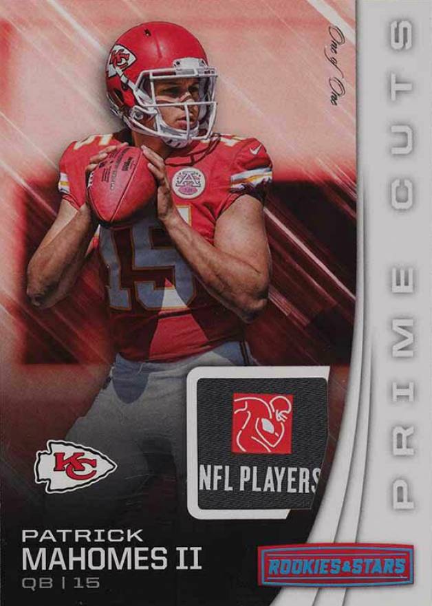 2017 Panini Rookies & Stars Prime Cuts Relics Patrick Mahomes II #19 Football Card