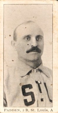 1903 Breisch-Williams (Type 1) !  Padden, 2B, St. Louis, A # Baseball Card