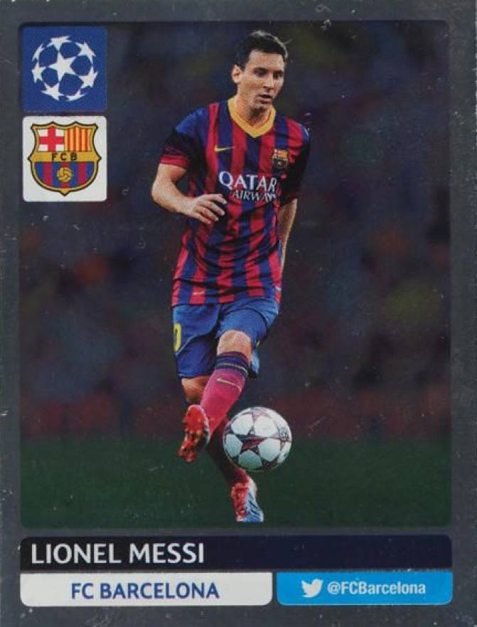 2013 Panini UEFA Champions League Stickers Lionel Messi #301 Soccer Card