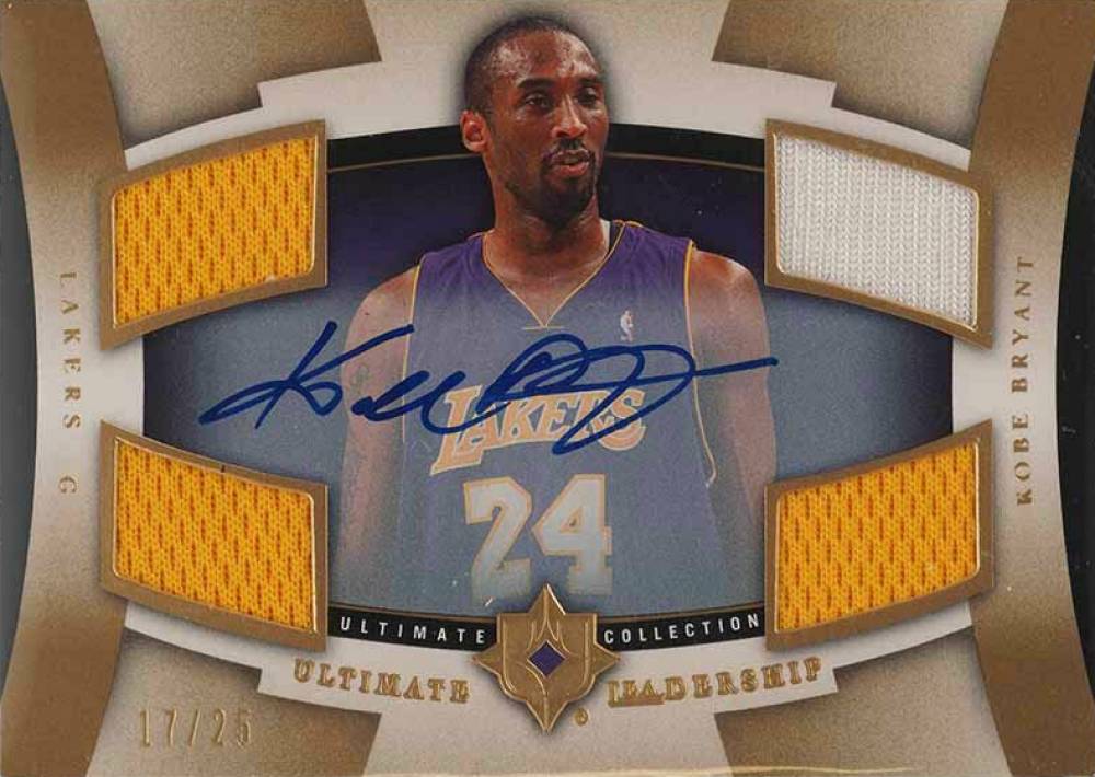 2007 Ultimate Collection Ultimate Leadership Kobe Bryant #UL-KB Basketball Card