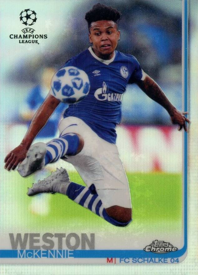 2018 Topps Chrome UEFA Champions League Weston Mckennie #83 Soccer Card