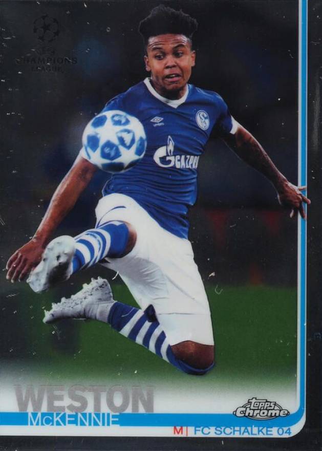 2018 Topps Chrome UEFA Champions League Weston Mckennie #83 Soccer Card