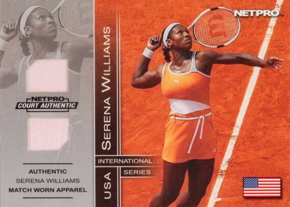 2003 Netpro International Series Match Worn Apparel Serena Williams #2B Other Sports Card