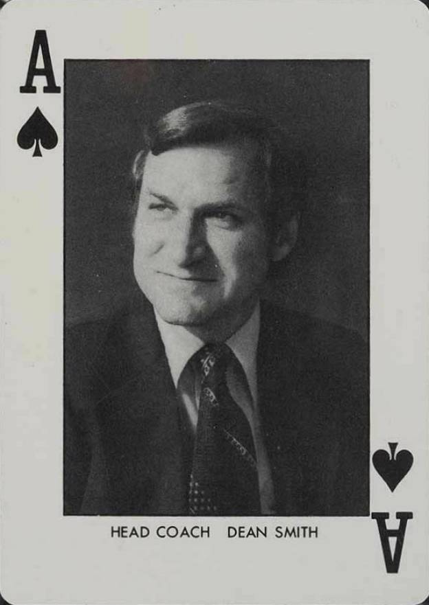 1973 North Carolina Playing Cards Dean Smith # Basketball Card