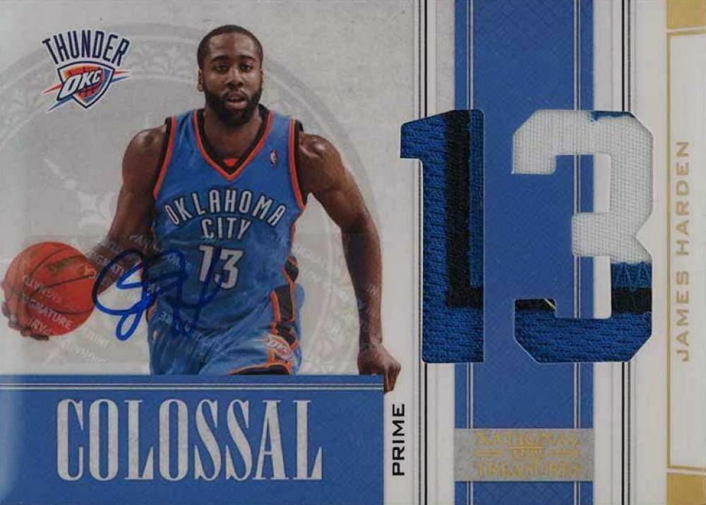 2009  Playoff National Treasures Colossal  James Harden #4 Basketball Card