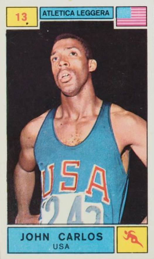 1969 Panini Campioni Dello Sport John Carlos #13 Other Sports Card