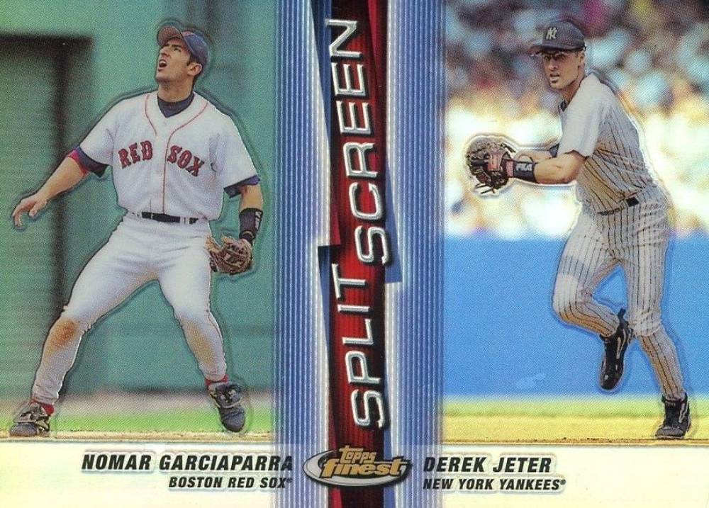 1999 Finest Split Screen Nomar Garciaparra/Derek Jeter #SS3 Baseball Card