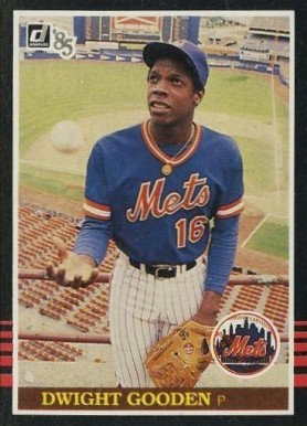 1985 Donruss Box Panels-Hand Cut Dwight Gooden #PC1 Baseball Card