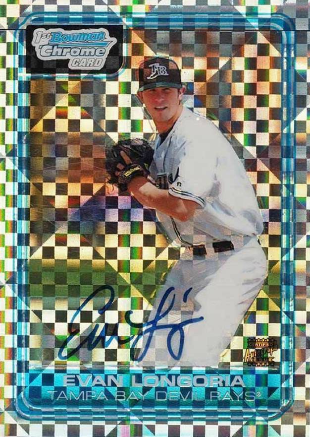 2006 Bowman Chrome Draft Picks Evan Longoria #DP66 Baseball Card