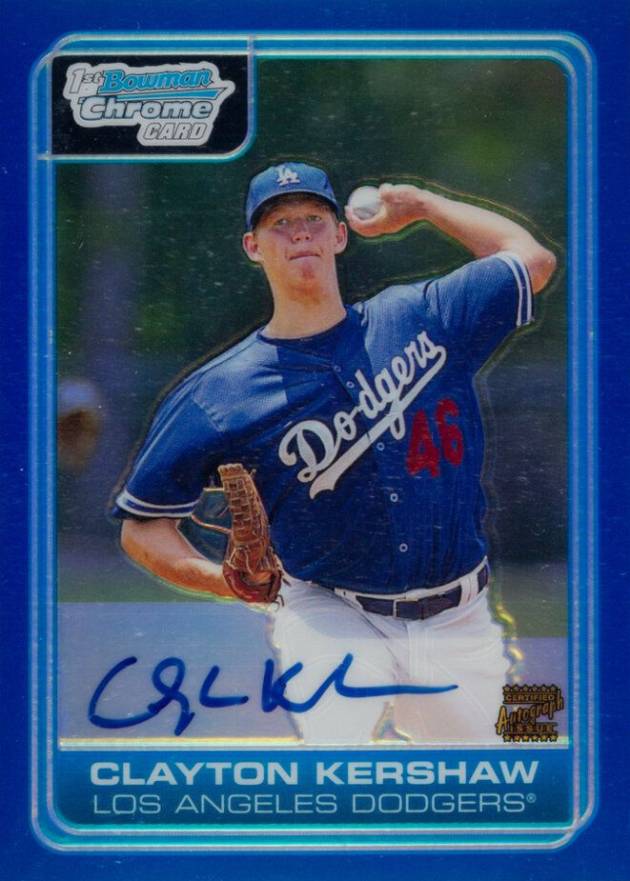 2006 Bowman Chrome Draft Picks Clayton Kershaw #DP84 Baseball Card