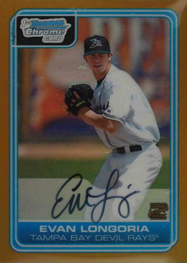 2006 Bowman Chrome Draft Picks Evan Longoria #DP66 Baseball Card