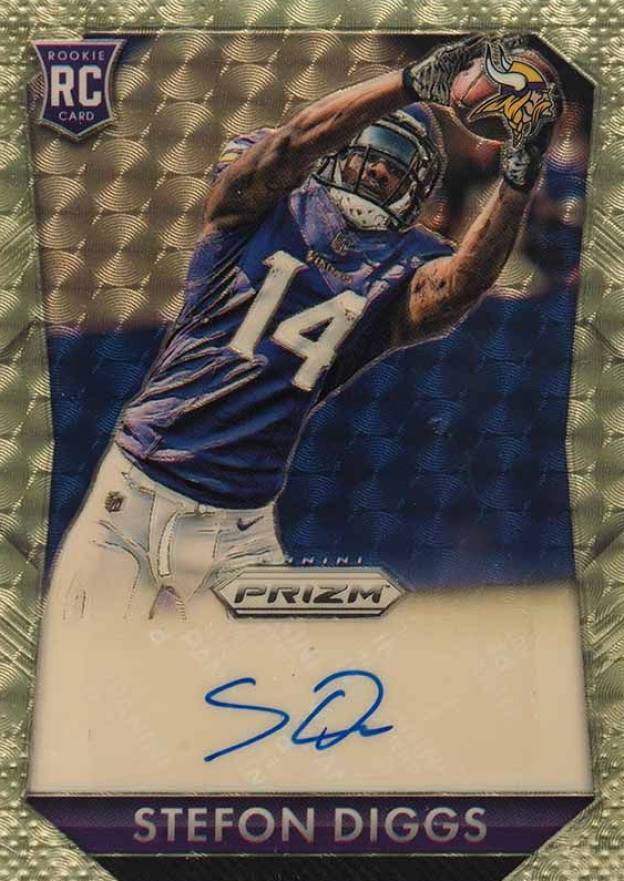 2015 Panini Prizm Rookie Signatures Stefon Diggs #RSSD Football Card