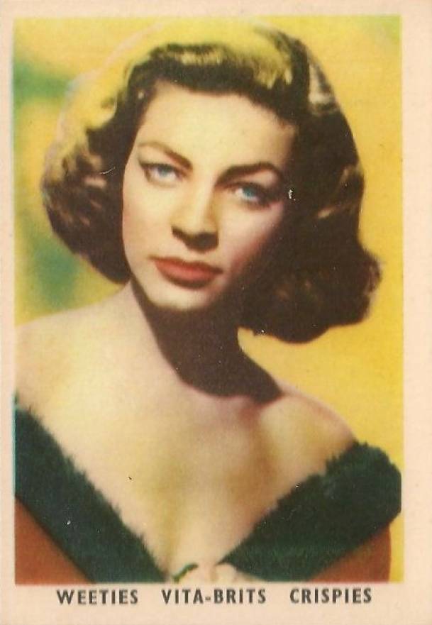 1955 Vita-Brits Popular Film Stars Lauren Bacall #15 Non-Sports Card