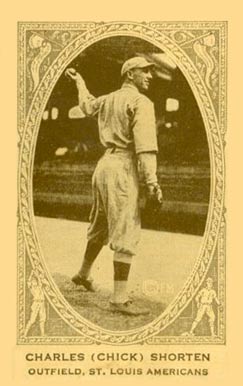 1922 American Caramel Charles (Chick) Shorten # Baseball Card