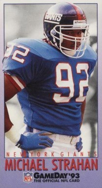 1993 Fleer Gameday Michael Strahan #374 Football Card