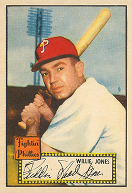 1952 Topps Willie Jones #47 Baseball Card