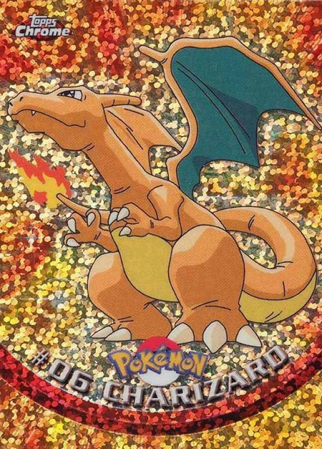 2000 Topps Chrome Pokemon T.V. Charizard #6 TCG Card