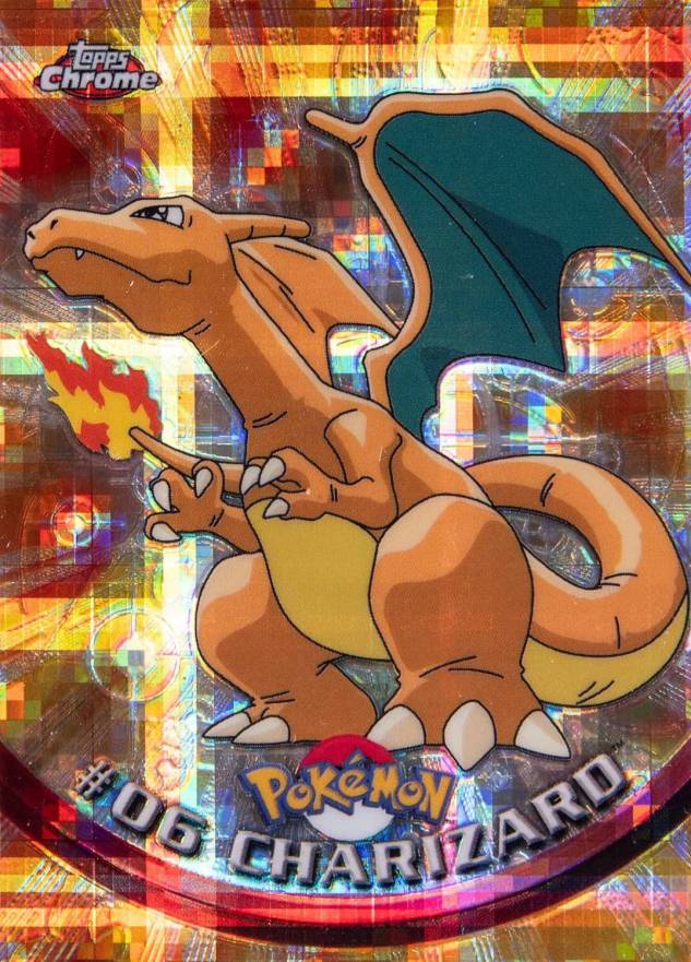 2000 Topps Chrome Pokemon T.V. Charizard #6 TCG Card