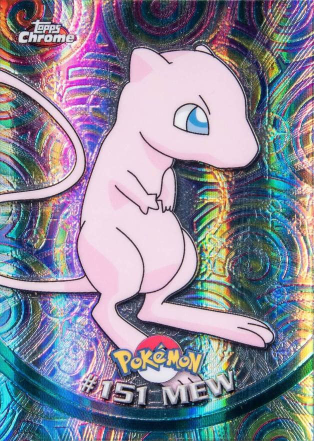 2000 Topps Chrome Pokemon T.V. Mew #151 TCG Card