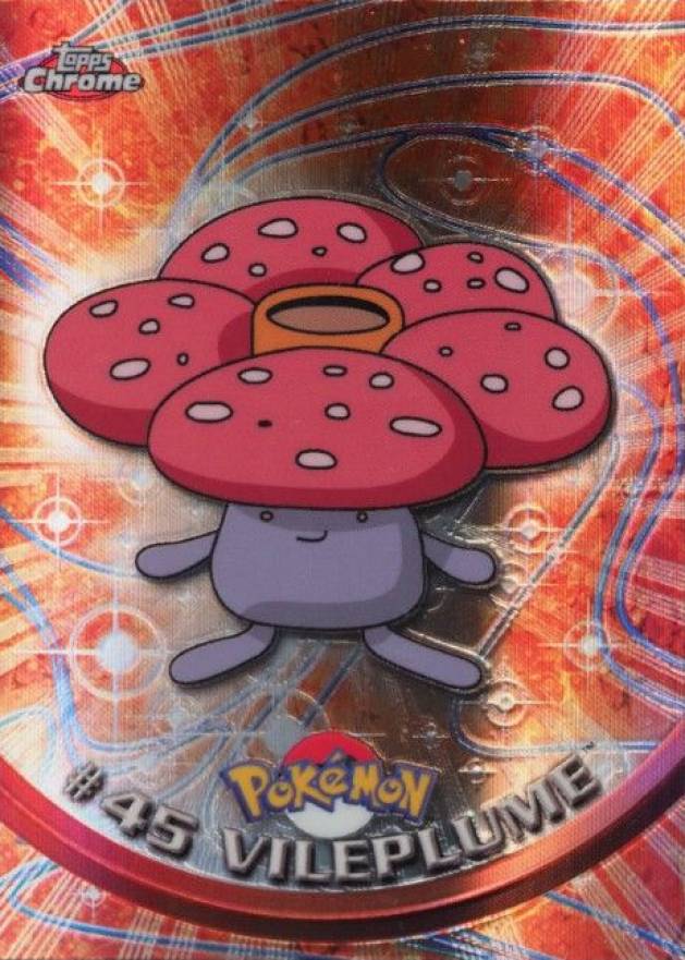 2000 Topps Chrome Pokemon T.V. Vileplume #45 TCG Card