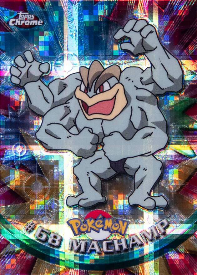 2000 Topps Chrome Pokemon T.V. Machamp #68 TCG Card