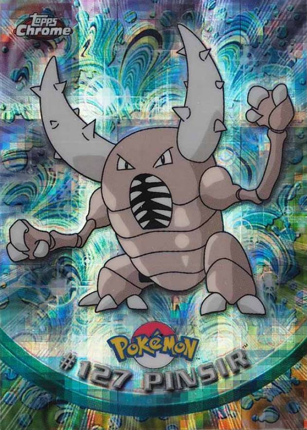 2000 Topps Chrome Pokemon T.V. Pinsir #127 TCG Card