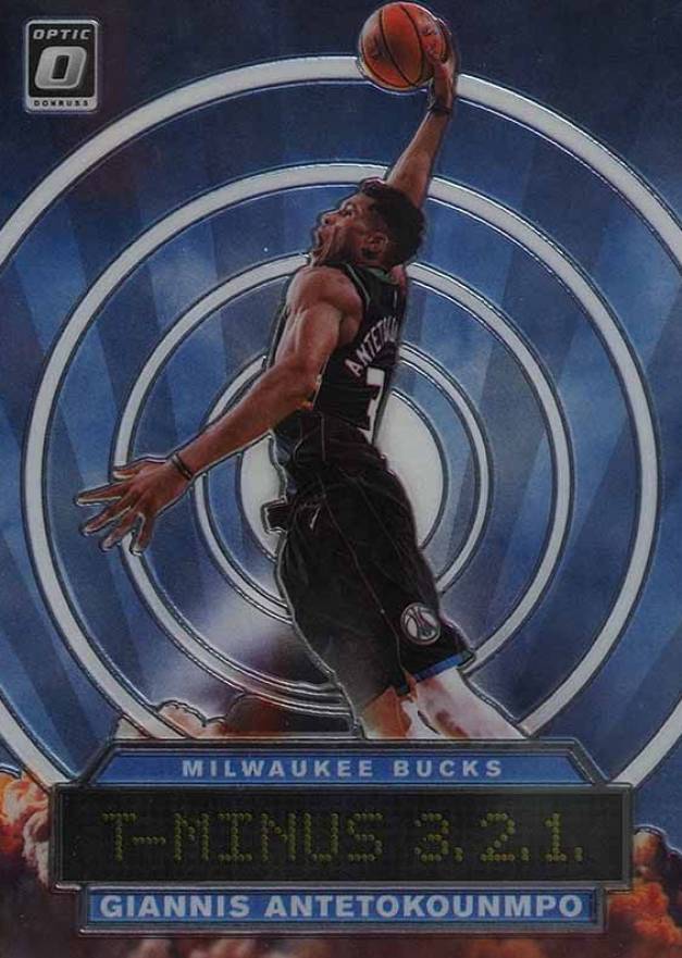 2019 Panini Donruss Optic T-Minus 3,2,1 Giannis Antetokounmpo #8 Basketball Card