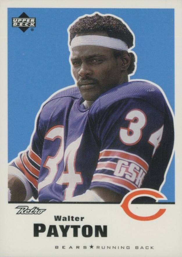 1999 Upper Deck Retro Walter Payton #27 Football Card