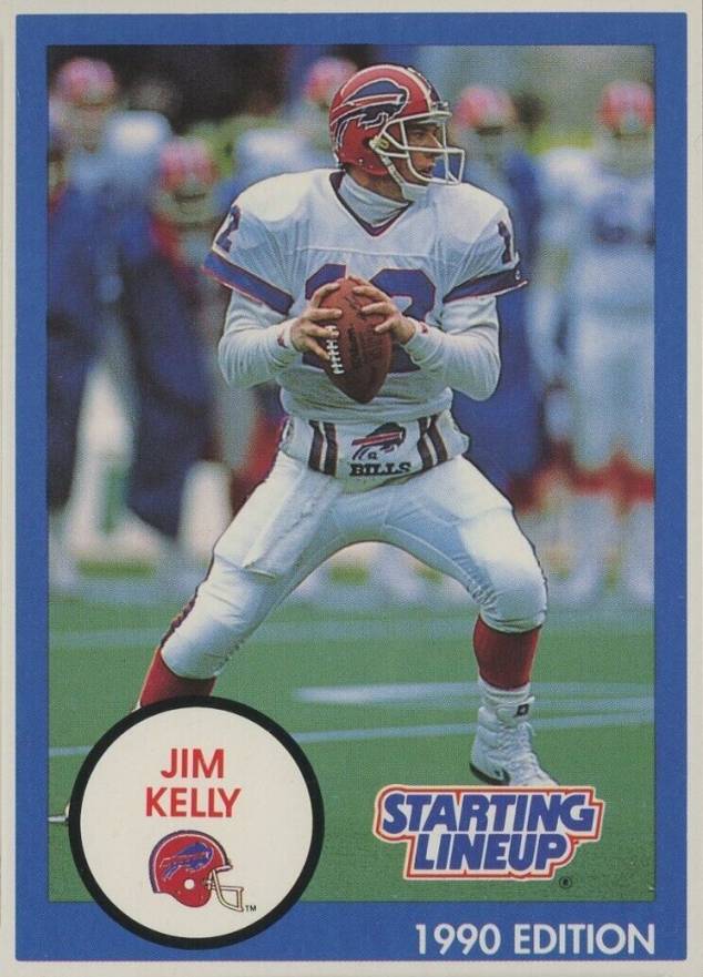 1990 Kenner Starting Lineup Jim Kelly # Football Card