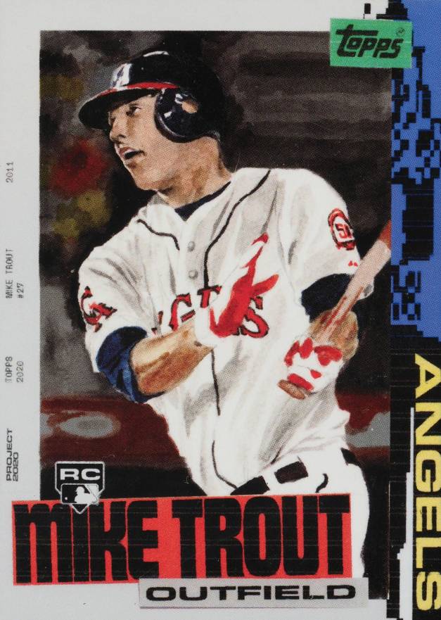 2020 Topps Project 2020 Jacob Rochester/Mike Trout #85 Baseball Card