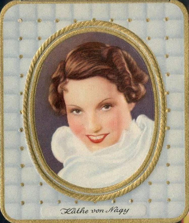 1934 Garbaty Cigarette Moderne Schonheitsgalerie Kathe Von Nagy #1 Non-Sports Card