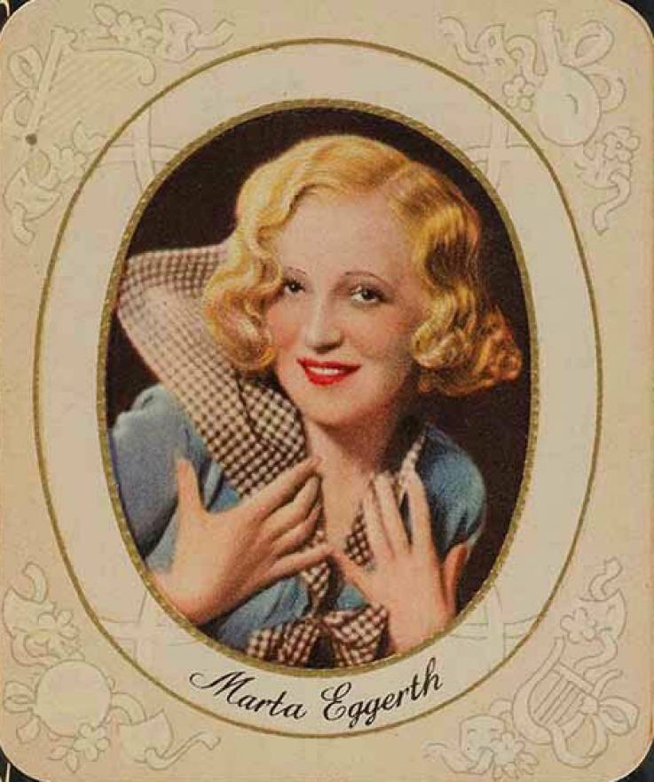 1934 Garbaty Cigarette Moderne Schonheitsgalerie Marta Eggerth #7 Non-Sports Card