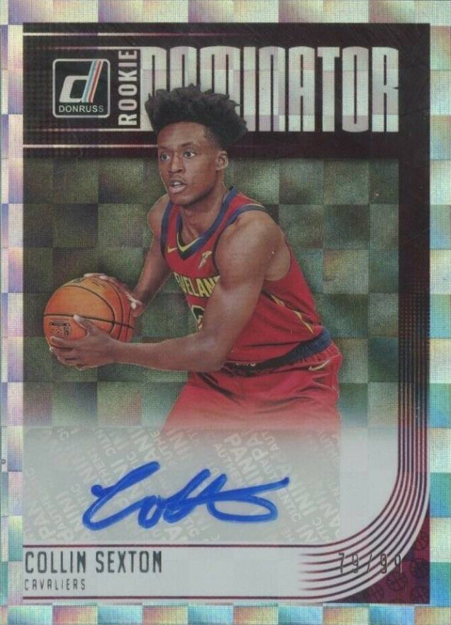 2018 Donruss Rookie Dominator Signatures Collin Sexton #CSX Basketball Card